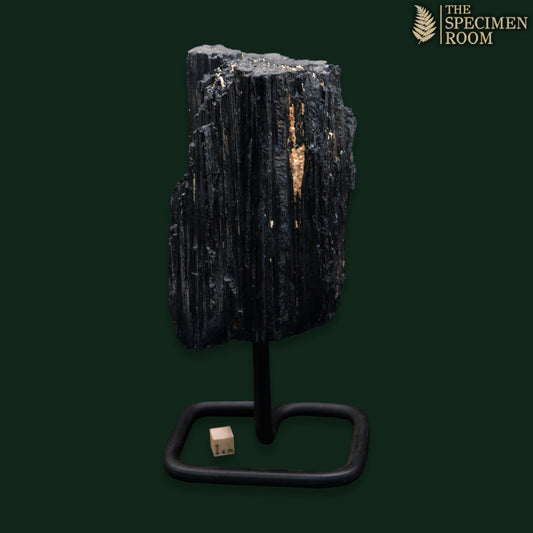 Black Tourmaline on Metal Base